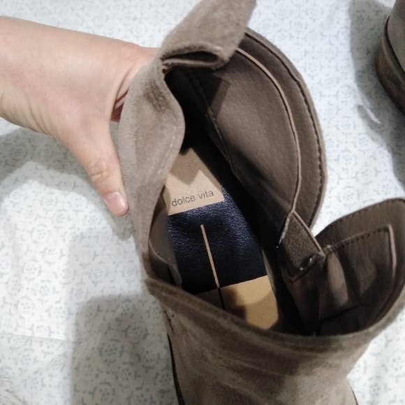 Dolce Vita Suede Tan Tessy Booties - Picture 8 of 15